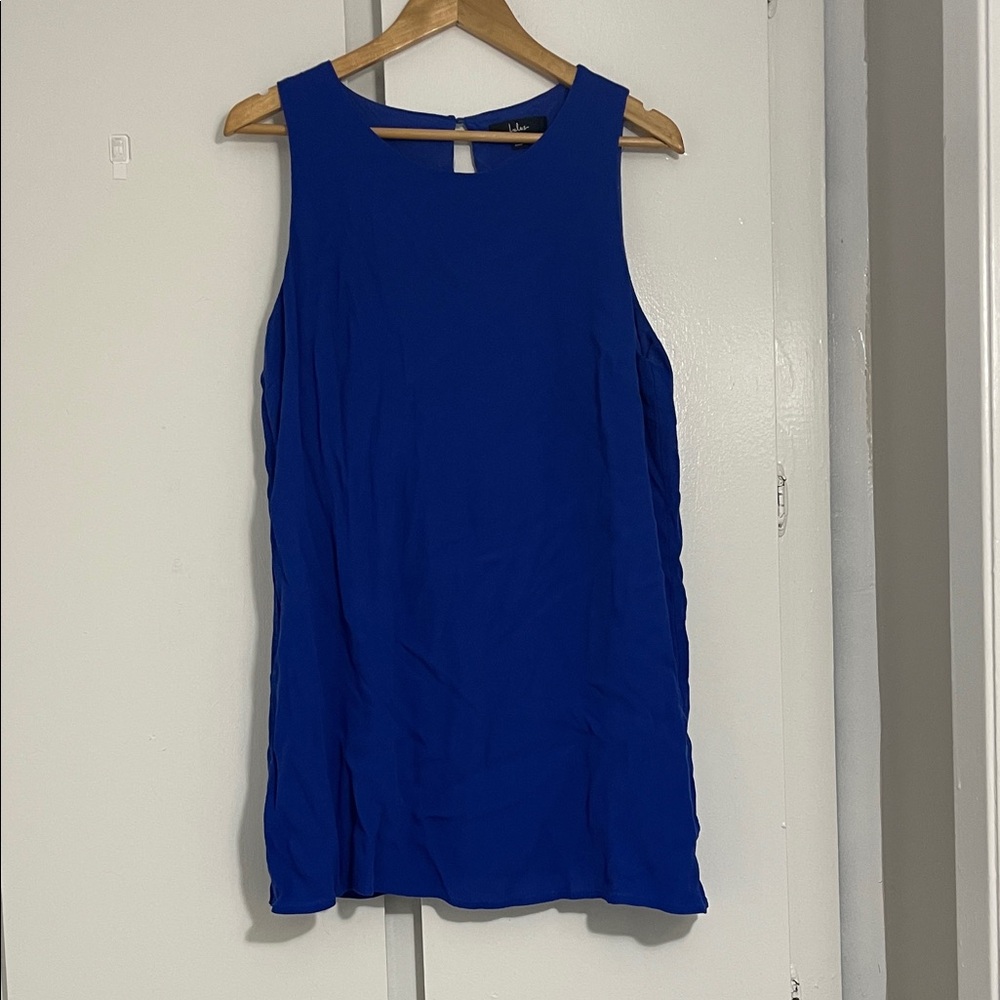 Lulu's Better Believe It Royal Blue Shift Dress XL